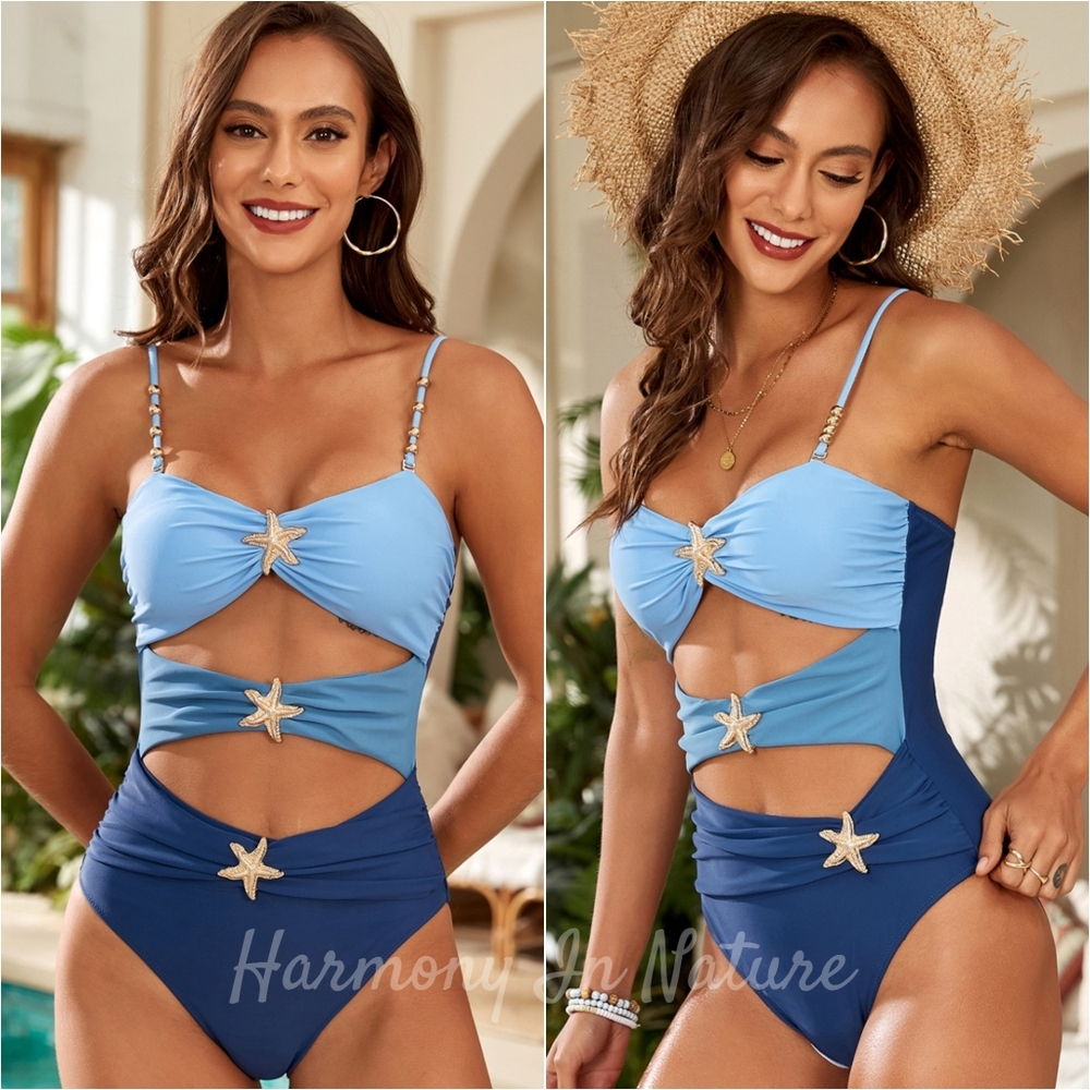 Starry Waters Swimsuit - Blue
